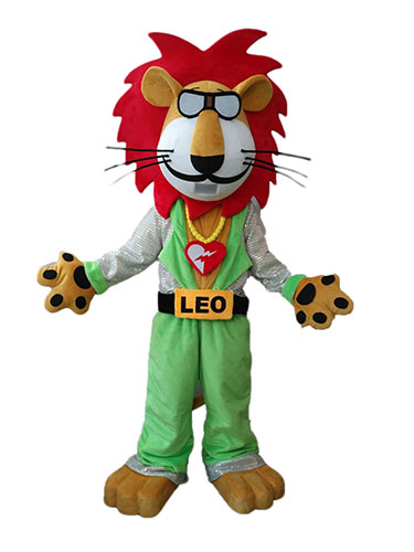 Fancy Disco Lion Adult Costume Full Body Mascot Plush Suit for Events Custom Made Mascots Stage Wear Costumes