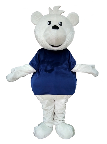 Adult Size Fancy Polar Bear Mascot Costume For Party Cartoon Mascot Costumes for Kids Birthday Party Custom Mascots at Arismascots Character Design