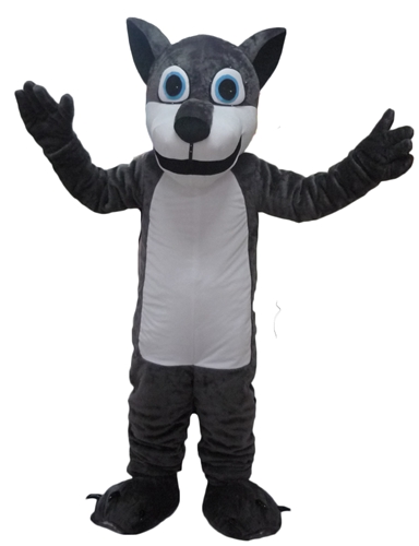 Fancy Wolf Mascot Costume Custom Team Mascots Sports Mascot Costume Desuisement Mascotte Character Design Company ArisMascots