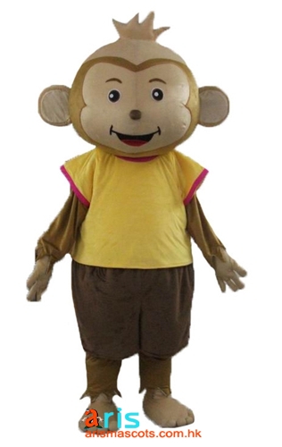 Adult Size Fancy Monkey Mascot Outfits Custom Animal Mascots for Advertising Team Mascot Character Design Deguisement Mascotte Quality Mascot Maker