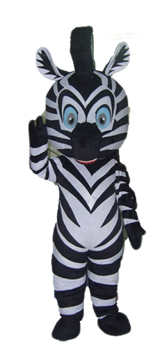 Adult Fancy Zebra Mascot Outfits Custom Animal Mascots for Advertising Team Mascot Character Design Deguisement Mascotte Quality Mascot Maker