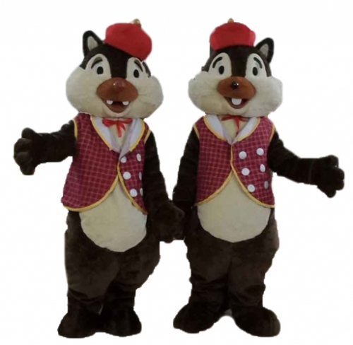 Adult Fancy Chipmunk Mascot Costume Deguisement Mascotte Custom Mascots Arismascots Professional Team Mascot Maker Company