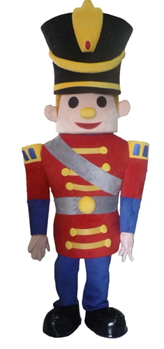 Big Soldier Mascot Full Body Fancy Dress Adult Size Fursuit Carnival Costumes Professional Mascots Production