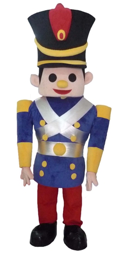 Lovely Soldier Mascot Costume for Events and Parties Custom Made Adult Size Plush Soldier Fancy Dress