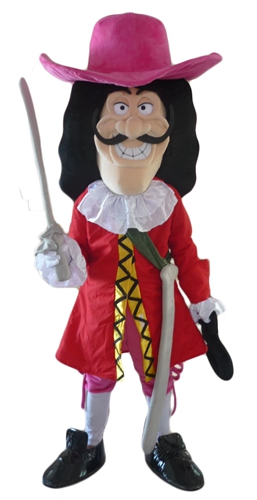 Pirate Captain Hook Mascot Costume For Party  Custom Team Mascots Sports Mascot Costume Desuisement Mascotte Character Design Company ArisMascots