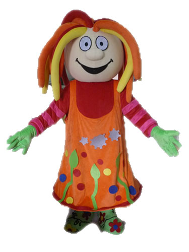 Funny Girl Mascot Costume For Party  Carnival Outfit Cartoon Mascot Costumes for Kids Birthday Party Custom Mascots at Arismascots Character Design