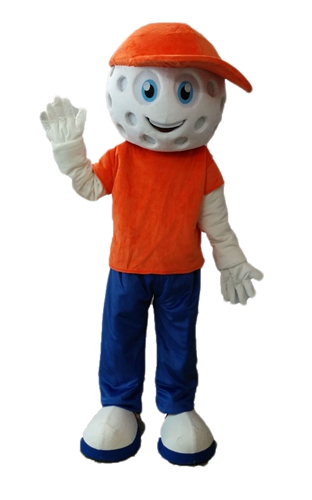 Adult Fancy Golf Boy Mascot Costume For Party  Custom Team Mascots Sports Mascot Costume Desuisement Mascotte Character Design Company ArisMascots