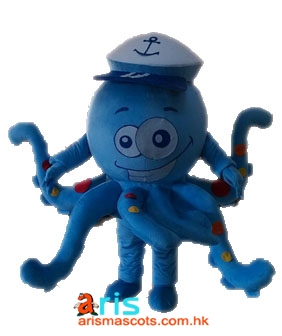 Octopus Mascot Costume Ocean Animal Mascot Outfits Custom Animal Mascots for Advertising Team Mascot Character Design Deguisement Mascotte Quality