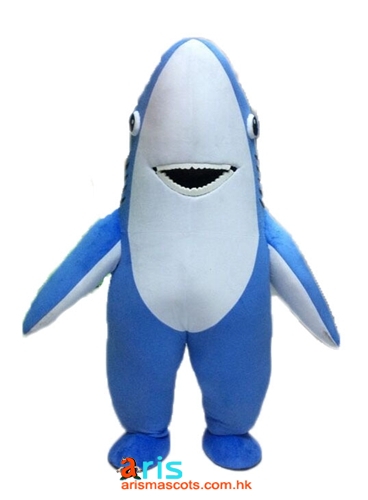 Adult Shark Mascot Costume Ocean Animal Mascot Custom Team Mascots Sports Mascot Costume Desuisement Mascotte Character Design Company ArisMascot