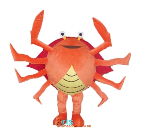 Crab Mascot Costume Ocean Animal Mascot Outfits Custom Animal Mascots for Advertising Team Mascot Character Design Deguisement Mascotte Quality Mascot