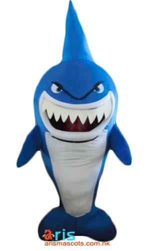 Adult Shark Mascot Costume Ocean Animal Mascot Custom Team Mascots Sports Mascot Costume Desuisement Mascotte Character Design Company ArisMascots