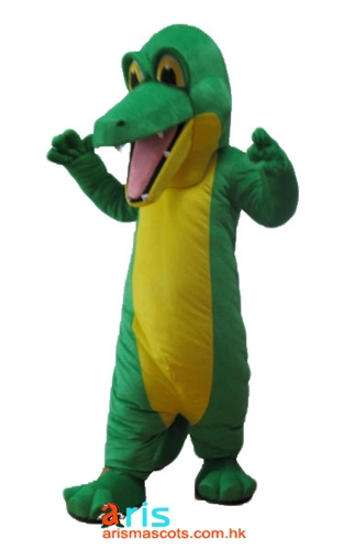 Adult Size Crocodile Mascot Suit Halloween Costume Full Body Crocodile Fancy Dress for Marketing Carnival Costumes