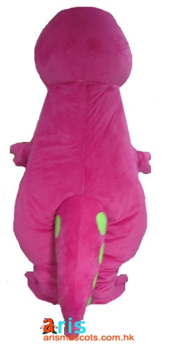 Costume Mascotte Dinosauro Barney - Abito Da Festa Natale Per Adulto - 3