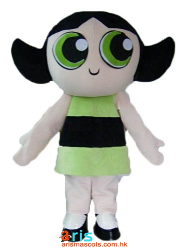 Funny Adult Powerpuff Girls Mascot Costume Cartoon Character Mascot Outfits for Sale Buy Mascots Online at Arismascots