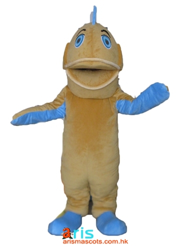 Adult Fancy Fish Mascot Costume Ocean Animal Mascot Deguisement Mascotte Custom Mascots Arismascots Professional Team Mascot Maker Company