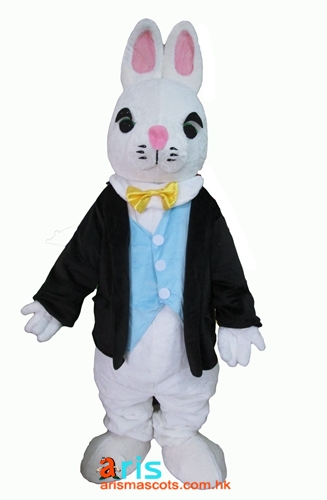 Fancy Bunny Rabbit  mascot outfit Party Costume Deguisement Mascotte Custom Mascots Arismascots Professional Team Mascot Maker Company
