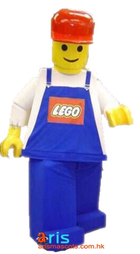 Adult Fancy Lego Mascot Costume Cartoon Mascot Costumes for Kids Birthday Party Custom Mascots at Arismascots Character Design Company