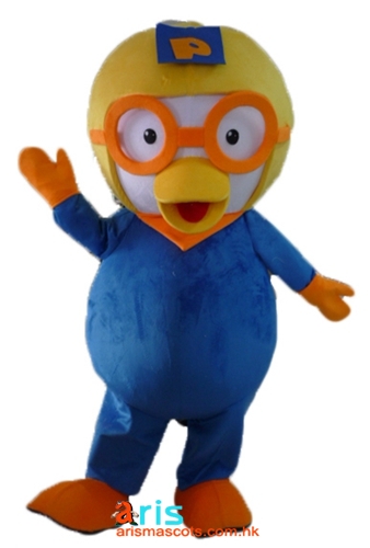 Funny Adult Size Pororo Mascot Costume Cartoon Character Mascot Outfits for Sale Custom Mascot at Arismascots