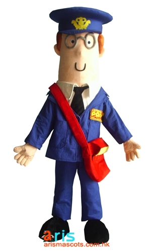 Adult Fancy Postman Pat Costume Mascot  Cartoon Character Costumes Design Custom Mascots at Arismascots