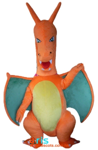 Adult Fancy Pokémon Mega Charizard Mascot Costume Cartoon Mascots Character Costumes Production Custom Mascot