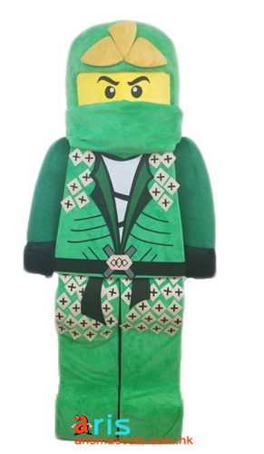 Adult Lego Ninjago Mascot Costume Full Body Fancy Dress Plush Fursuit Carnival Costumes Movie Character Mascots for Party