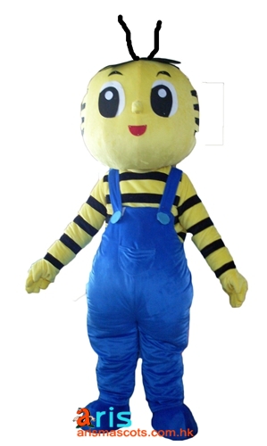 Adult Fancy Bee Mascot Costume Insects Mascot Design Cartoon Mascot Costumes for Kids Birthday Party Custom Mascots Arismascots Character Production