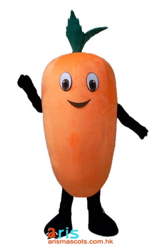 Adult Fancy Carrot Mascot Costume Full Body Plush Fursuit Carnival Costumes Vegetables Mascots for Marketing