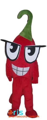 Adult Fancy Chilli Mascot suit For Party  Carnival Outfits Buy Mascots Online Custom Mascot Costumes People Mascot Outfits Sports Mascot for Team