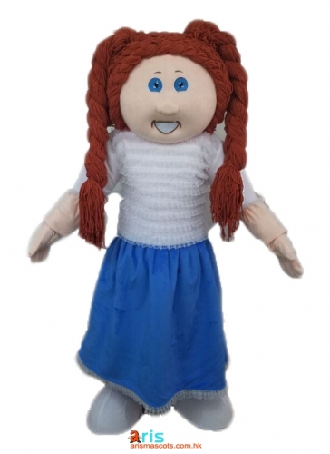 Adult Size Lovely Cabbage Patch Kid Mascot Costume Full Body Fancy Dress Funny Mascot Costumes Professional Mascot Design