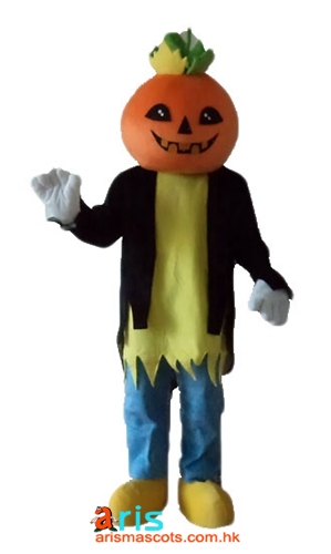 Adult Size Fancy Pumpkin Mascot Costume Custom Team Mascots Sports Mascot Costume Desuisement Mascotte Character Design Company ArisMascots