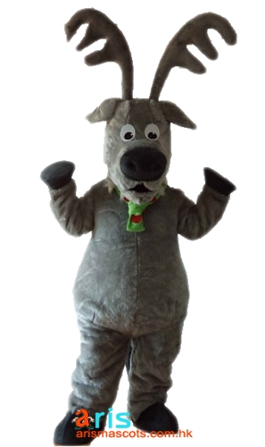 Funny Adult Reindeer  Mascot Costume Christmas  Outfits for Sale Holiday Mascots Character Design ArisMascots