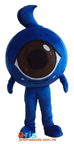 Adult Size Fancy Eyeball Mascot Costume Custom Team Mascots Sports Mascot Costume Desuisement Mascotte Character Design Company ArisMascots