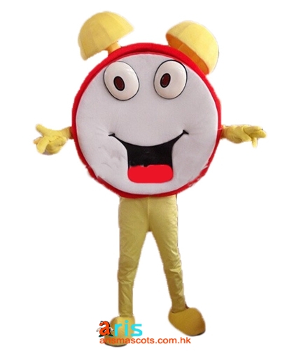 Adult Size Fancy Clock Mascot Costume Full Body Plush Suit Carnival Costumes Deguisement Mascotte