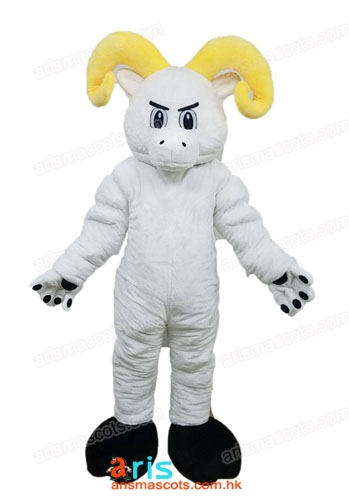 Adult Size Fancy Lamb  Mascot Costume Custom Made Mascots Full Body Plush Suit Carnival Costumes Professional Mascots