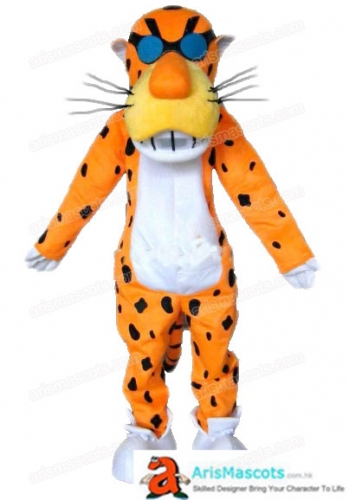 Adult Size Lovely Full Mascot Plush Chester Cheetah Mascot Costume Cartoon Costumes for Birthday Party Mascots Cosplay