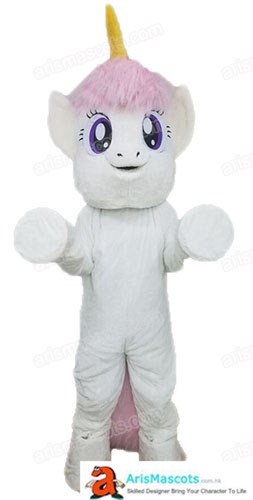 White Pony Cosplay Suit-Adult Pony Costume, Unicorn Fancy Dress