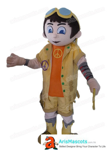 Adult Fancy  Boy Mascot Costume for Party People Mascot Costumes Custom Mascots Cartoon Mascot Costumes for Kids Birthday Party Custom Mascots