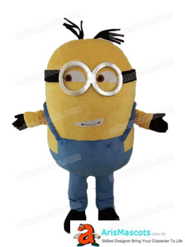 Adult Fancy Minion Mascot Costume Cartoon Character mascot costumes for party custom mascots