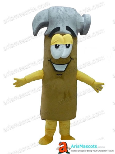 Adult Size Fancy Hammer Mascot Costume Deguisement Mascotte Advertising mascots Custom Funny Mascot Costumes for Sale