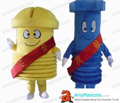 Adult Size Cosplay Screw Mascot Costume Full Body Plush Suit Fancy Dress for Marketing Custom Made Mascots