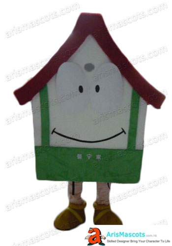 Adult Size Fancy House  Mascot Costume Advertising mascots Custom Funny Mascot Costumes for Sale