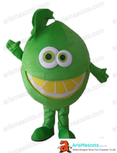 Adult Size Deguisement Mascotte Fancy Lime Mascot Fruit Mascot Cosplay Costume Advertising Mascots Custom Funny Mascot Costumes for Sale