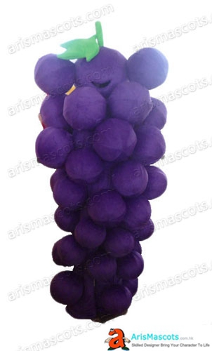 Deguisement Mascotte Fancy Grape Mascot Costume Fruit Mascots Cosplay Costume Advertising Mascots Custom Funny Mascot Costumes for Sale