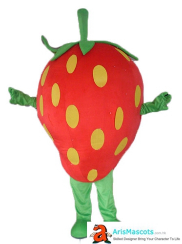 Fancy Strawberry Mascot Costume Deguisement Mascotte Fruit Mascots Cosplay Costume Advertising Mascots Custom Funny Mascot Costumes for Sale