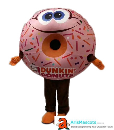 Funny Donut  Mascot Costume  Deguisement Mascotte Cosplay Dress Food Mascots for Sale Custom Professional Mascot Design Advertising Mascots