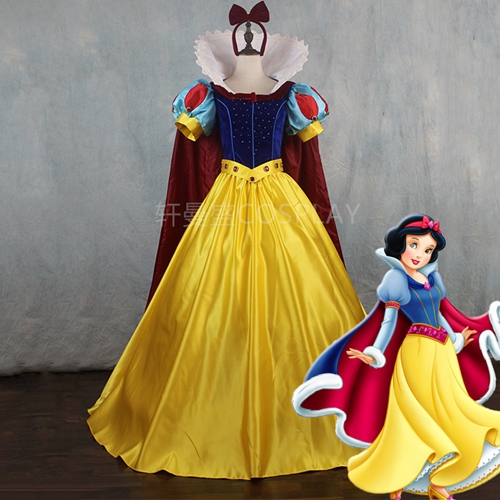 Fancy Adult Snow White Princess Costume for Party Lovely Disney Princess Dress Carnival Costumes Cosplay Costumes