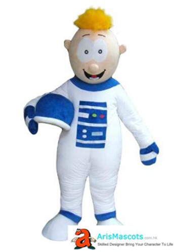Adult Fancy Astronaut Mascot Costume For Party  Custom Team Mascots Sports Mascot Costume Desuisement Mascotte Character Design Company ArisMascots