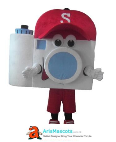 Custom Made Giant Adult Size Fancy Camera Mascot Costume Full Body Plush Fursuit Carnival Costumes for Festivals