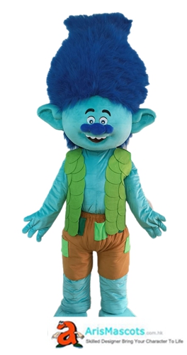 Adult Size Trolls Branch Costume Lovley Full Body Fursuit Branch Trolls Fancy Dress Carnival Costumes