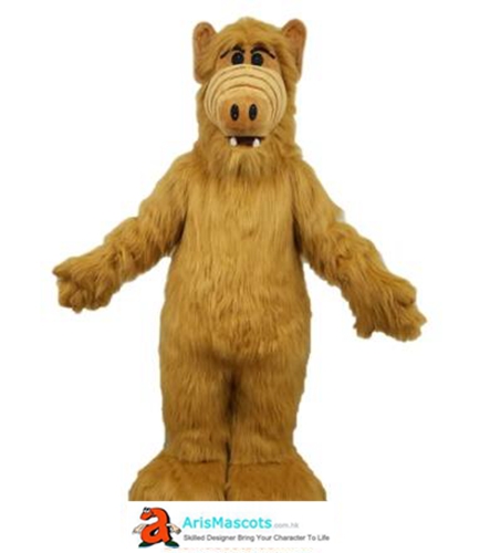 Adult Size Plush ALF Monster Mascot Costume Cartoon Character Mascots for Sale Full Body Alf Fancy Dress